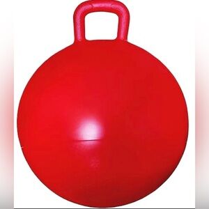 24CM Red Bouncing Ball with Handle